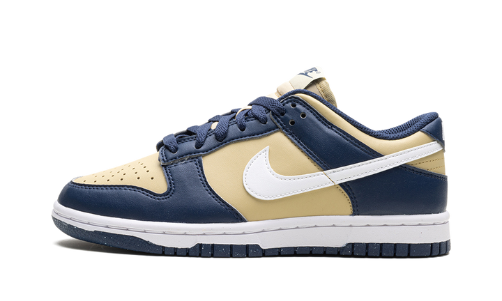 NIKE DUNK LOW NEXT NATURE MIDNIGHT NAVY GOLD WOMENS