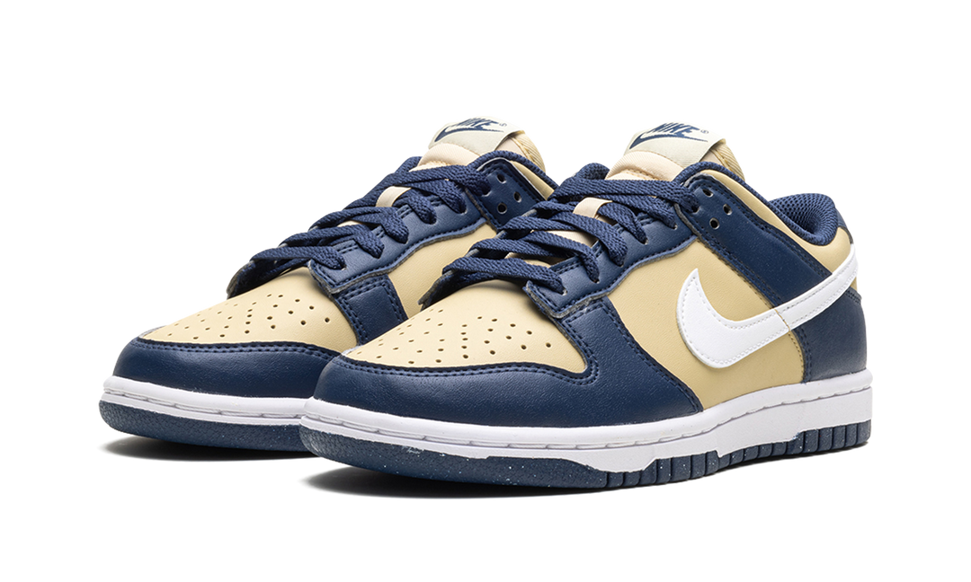 NIKE DUNK LOW NEXT NATURE MIDNIGHT NAVY GOLD WOMENS