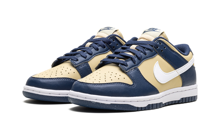 NIKE DUNK LOW NEXT NATURE MIDNIGHT NAVY GOLD WOMENS