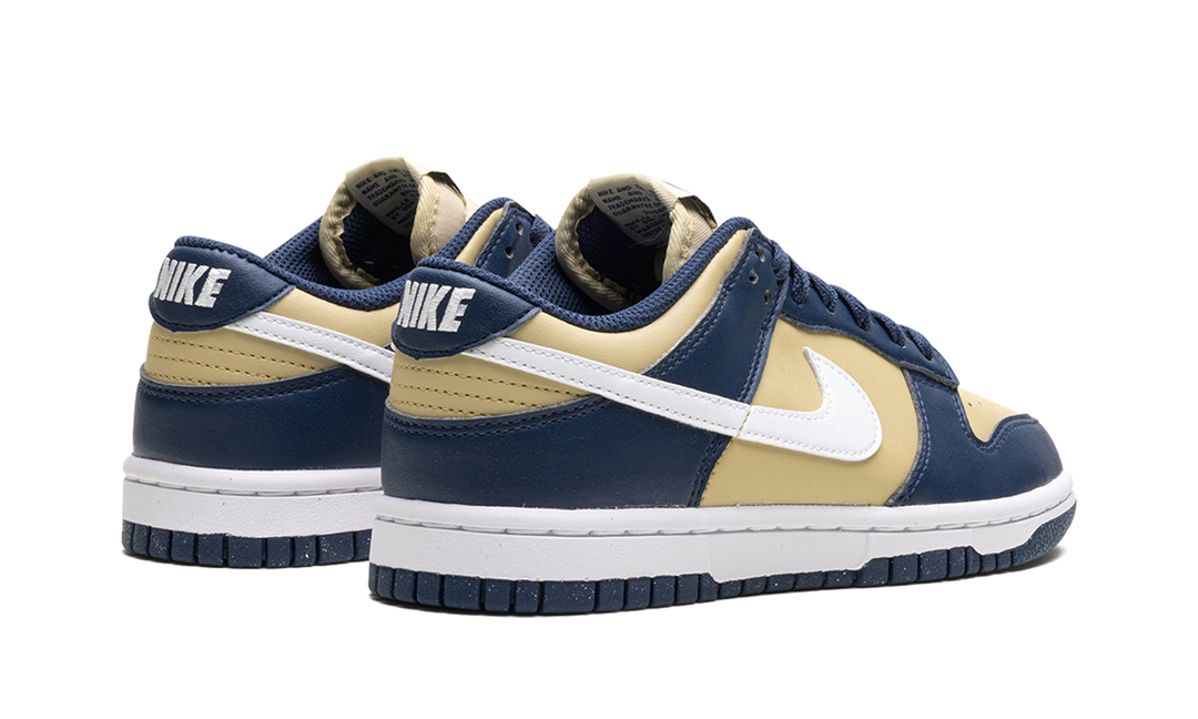 NIKE DUNK LOW NEXT NATURE MIDNIGHT NAVY GOLD WOMENS