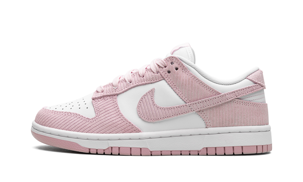 NIKE DUNK LOW PINK CORDUROY WOMENS — Stock #2