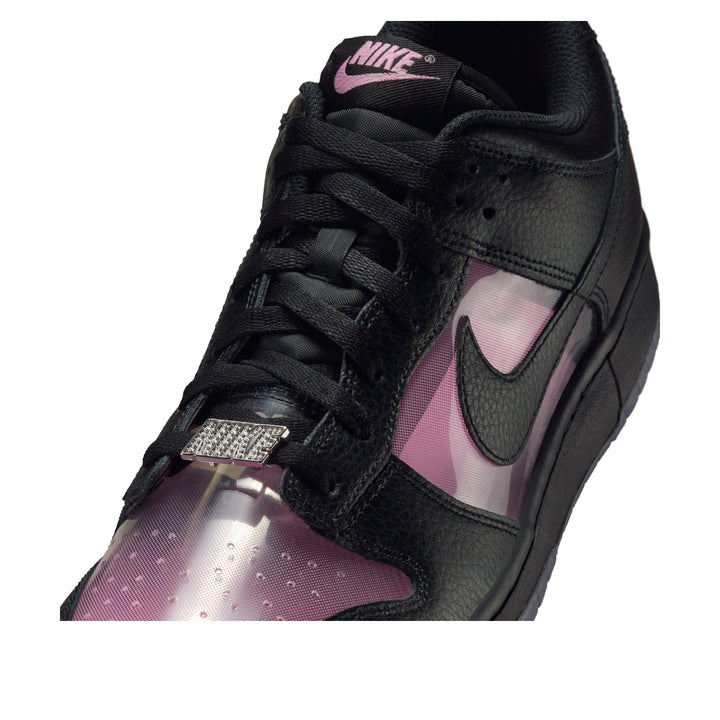 NIKE DUNK LOW RETRO TRANSPARENT BLACK PINK RISE