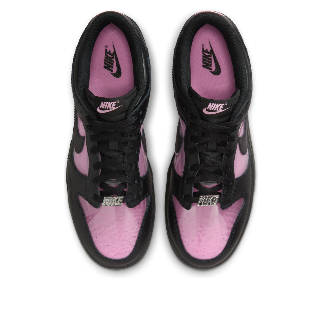 NIKE DUNK LOW RETRO TRANSPARENT BLACK PINK RISE