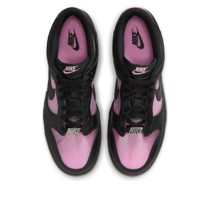NIKE DUNK LOW RETRO TRANSPARENT BLACK PINK RISE