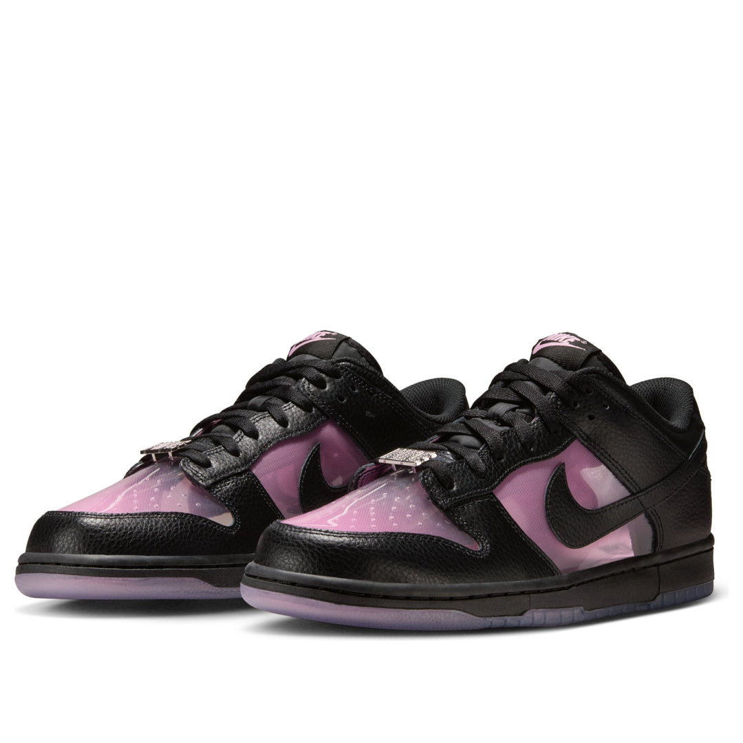 NIKE DUNK LOW RETRO TRANSPARENT BLACK PINK RISE