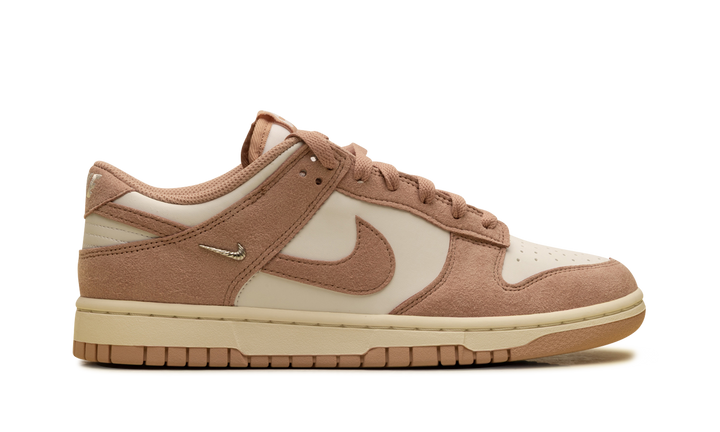 NIKE DUNK LOW ROSE WHISPER GOLD MINI SWOOSH (WOMEN&
