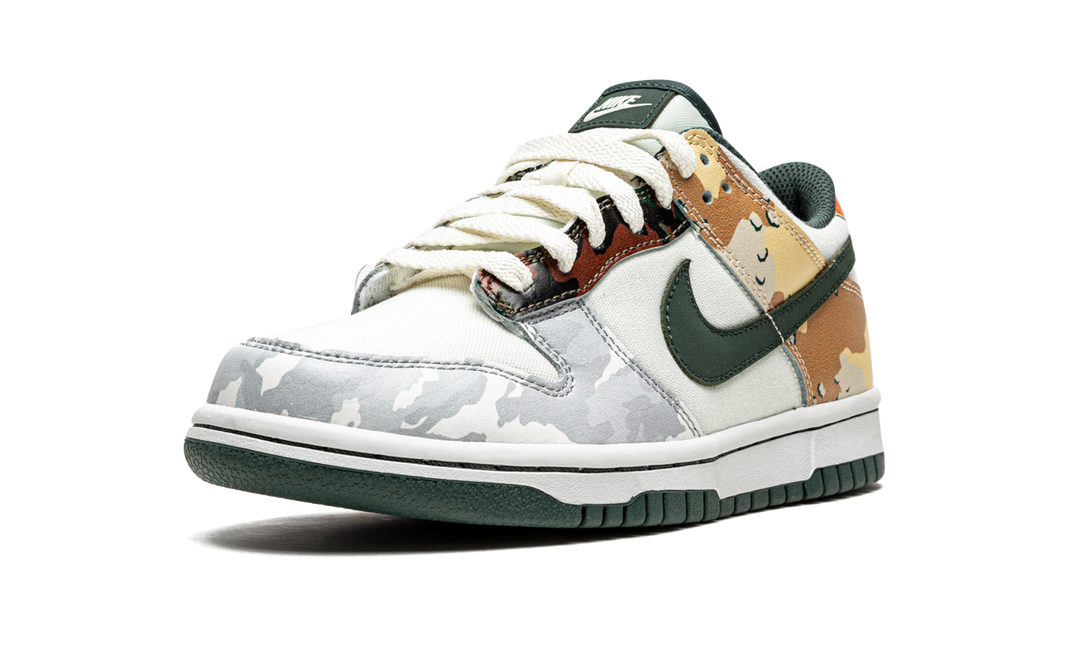 NIKE DUNK LOW SAIL MULTI-CAMO GS