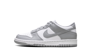 NIKE DUNK LOW WHITE LIGHT SMOKE GREY GS — Stock