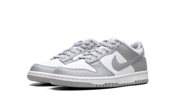 NIKE DUNK LOW WHITE LIGHT SMOKE GREY GS — Stock