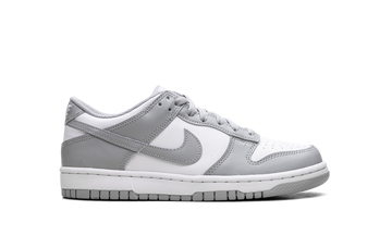 NIKE DUNK LOW WHITE LIGHT SMOKE GREY GS — Stock