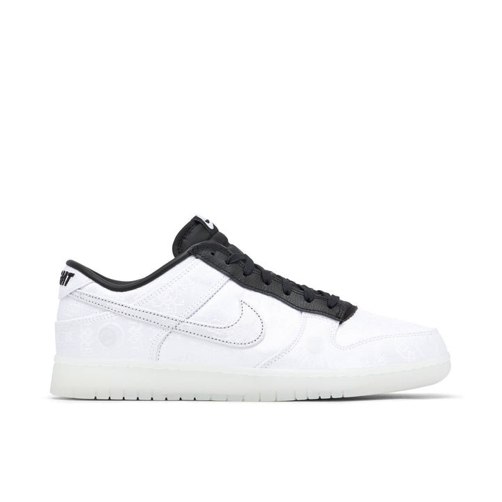 NIKE DUNK LOW X CLOT X FRAGMENT BLACK WHITE — Stock 
