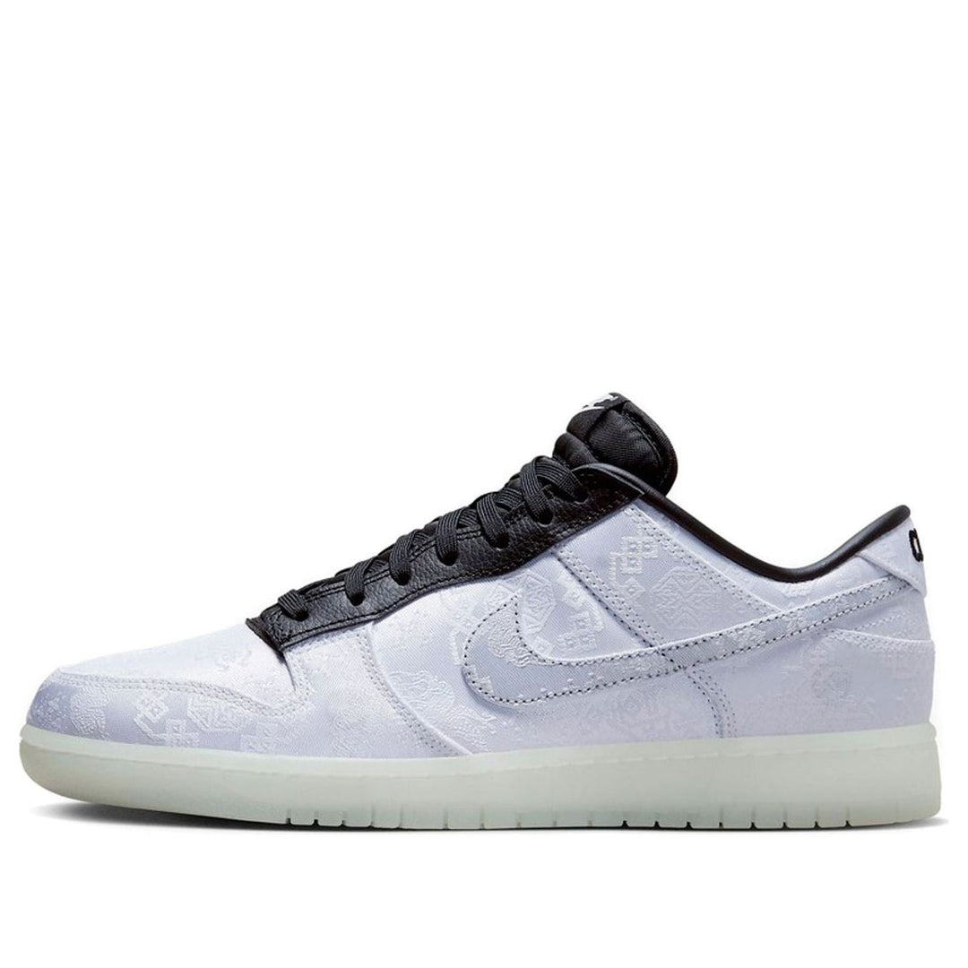 NIKE DUNK LOW X CLOT X FRAGMENT BLACK WHITE — Stock 