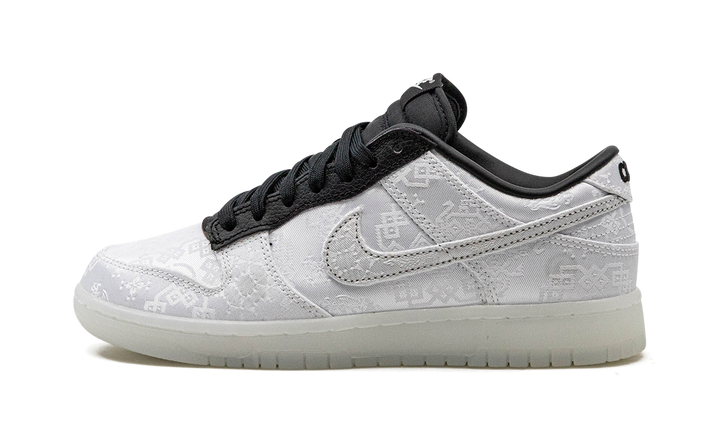 NIKE DUNK LOW X CLOT X FRAGMENT BLACK WHITE — Stock 