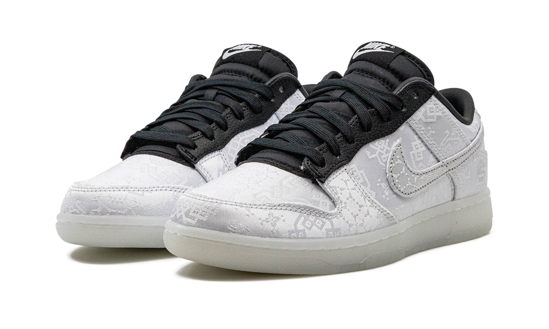 NIKE DUNK LOW X CLOT X FRAGMENT BLACK WHITE — Stock 
