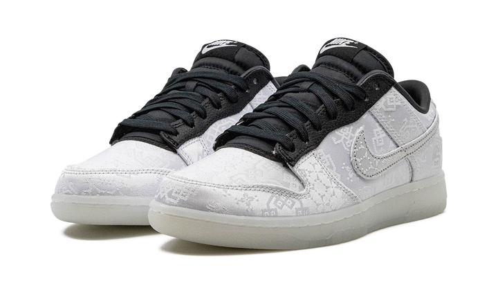 NIKE DUNK LOW X CLOT X FRAGMENT BLACK WHITE — Stock 