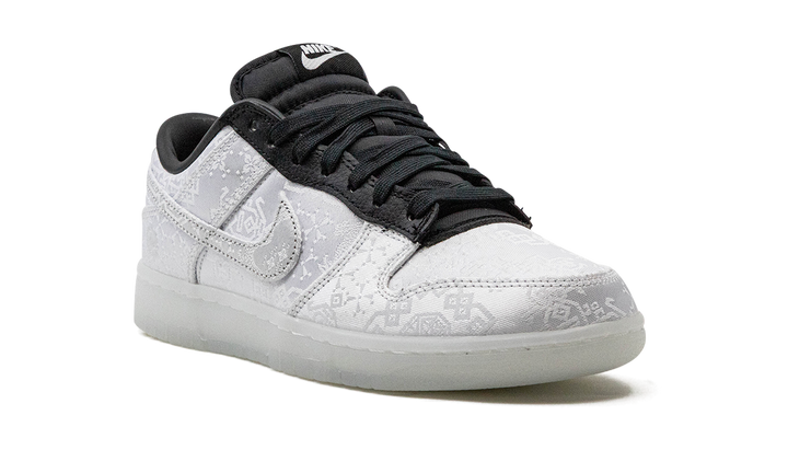 NIKE DUNK LOW X CLOT X FRAGMENT BLACK WHITE — Stock 