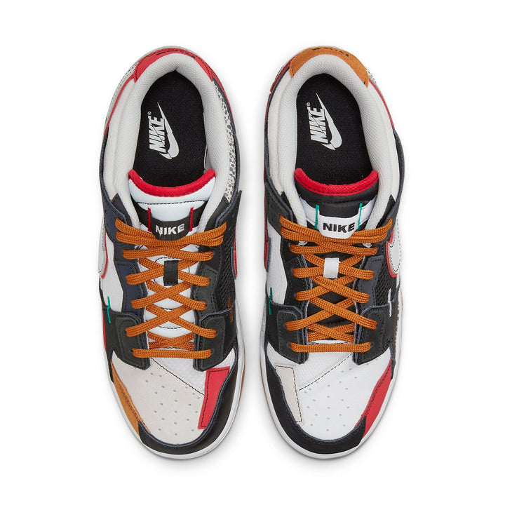 NIKE DUNK SCRAP BLACK GREY UNIVERSITY RED