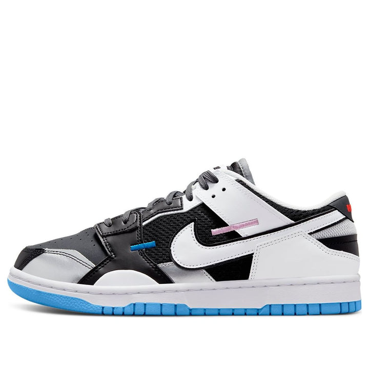 NIKE DUNK SCRAP MISMATCH BLACK WHITE BLUE