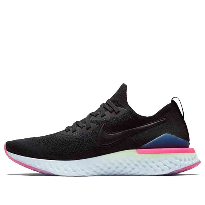 NIKE EPIC REACT FLYKNIT 2 BLACK SAPPHIRE HYPER PINK WOMENS