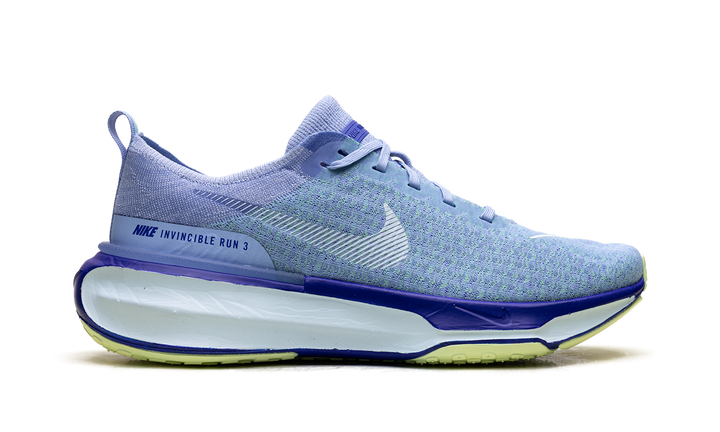NIKE INVINCIBLE RUN 3 ALUMINUM RACER BLUE BARELY VOLT GLACIER BLUE