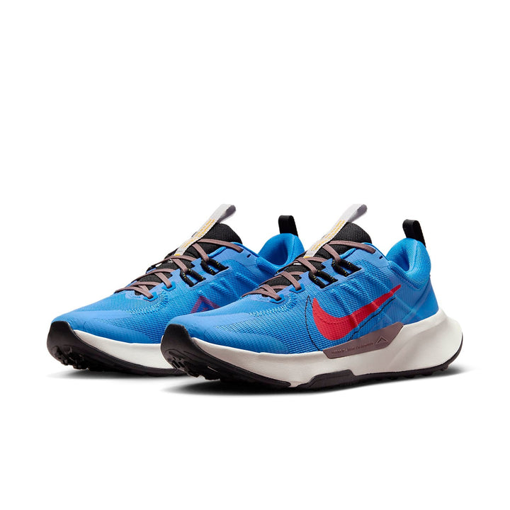 NIKE JUNIPER TRAIL 2 LIGHT PHOTO BLUE PLUM ECLIPSE VIVID SULFUR TRACK RED
