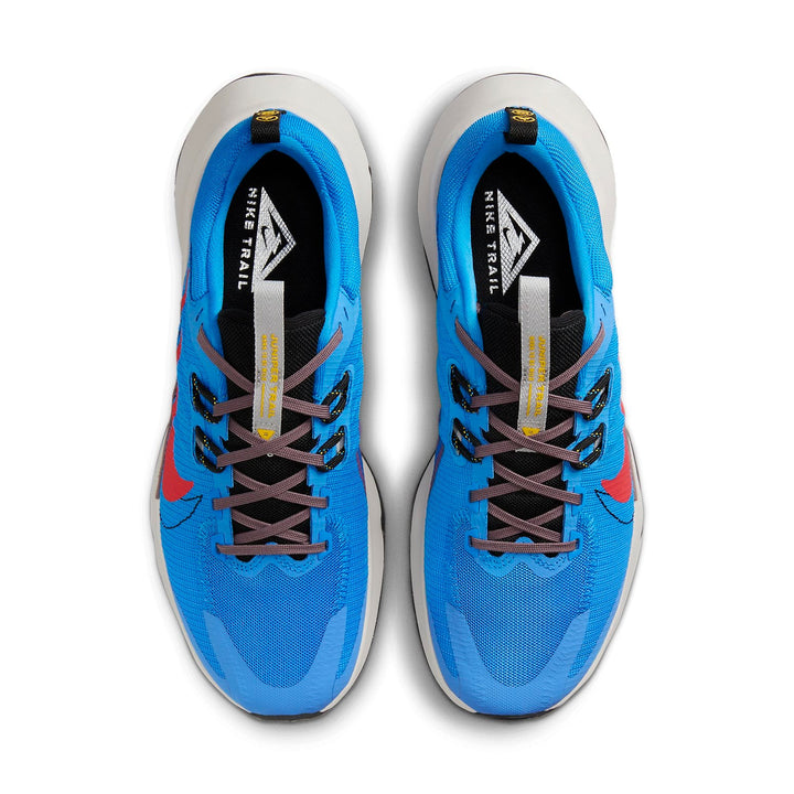 NIKE JUNIPER TRAIL 2 LIGHT PHOTO BLUE PLUM ECLIPSE VIVID SULFUR TRACK RED