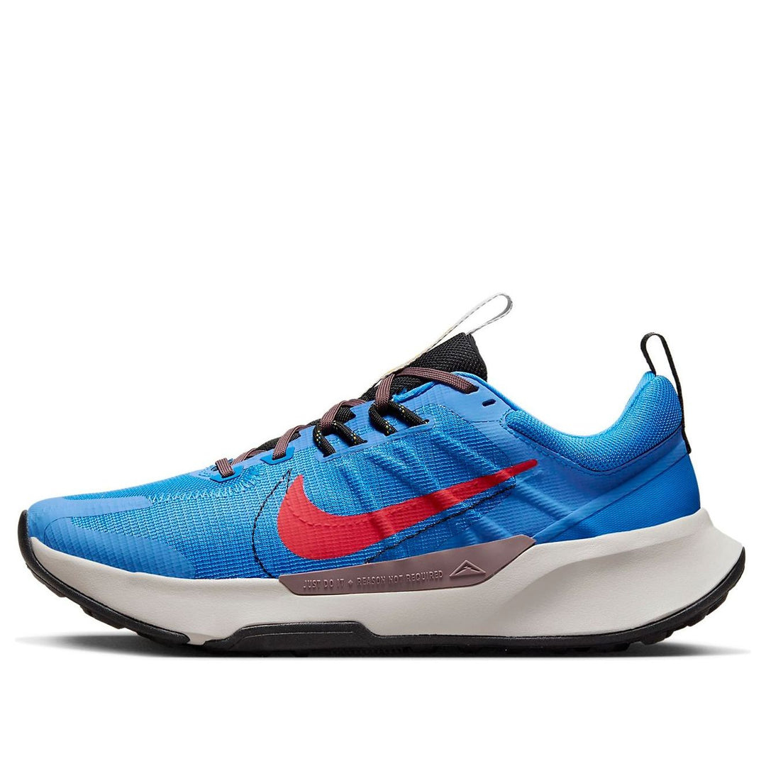 NIKE JUNIPER TRAIL 2 LIGHT PHOTO BLUE PLUM ECLIPSE VIVID SULFUR TRACK RED