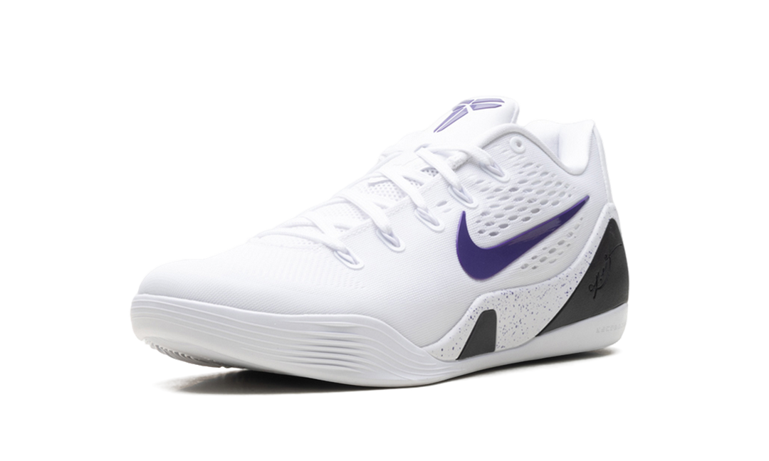NIKE KOBE 9 ELITE LOW EM PROTRO WHITE COURT PURPLE