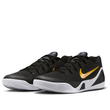 NIKE KOBE 9 EM LOW PROTRO TB BLACK UNIVERSITY GOLD — Stock