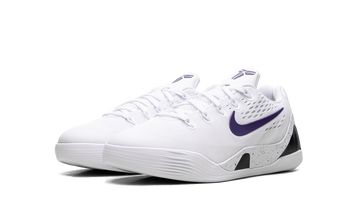 NIKE KOBE 9 EM LOW TB WHITE COURT PURPLE GS — Stock