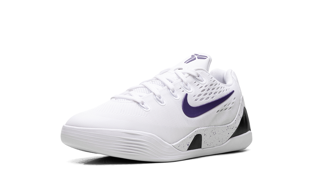 NIKE KOBE 9 EM LOW TB WHITE COURT PURPLE GS