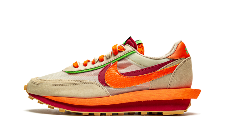 NIKE LDWAFFLE X CLOT X SACAI NET ORANGE BLAZE