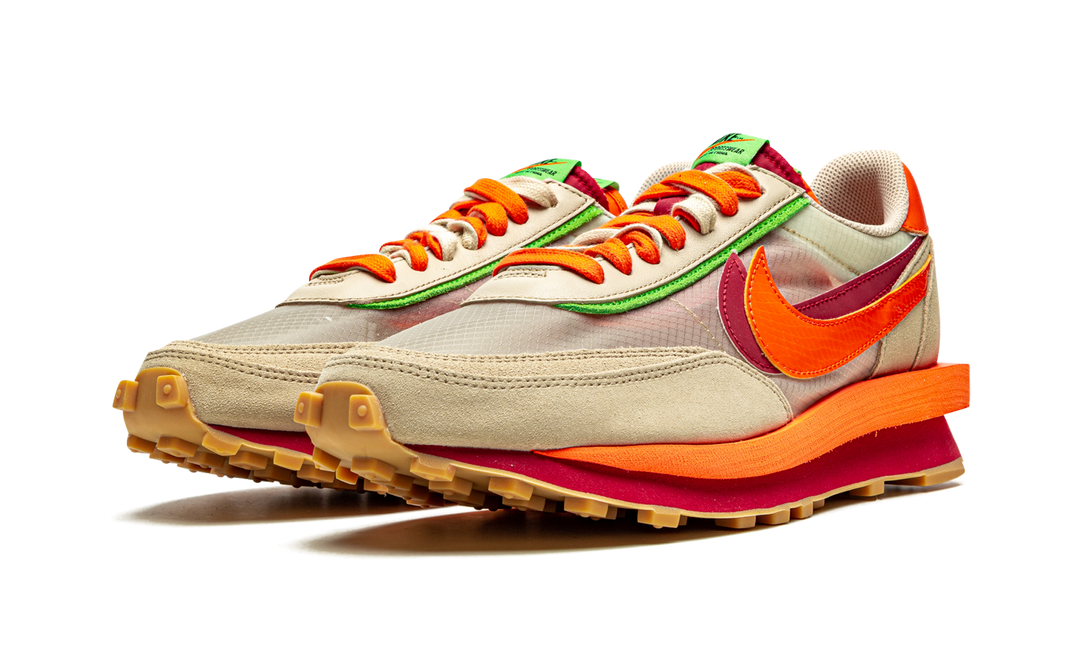 NIKE LDWAFFLE X CLOT X SACAI NET ORANGE BLAZE