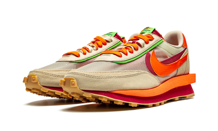 NIKE LDWAFFLE X CLOT X SACAI NET ORANGE BLAZE