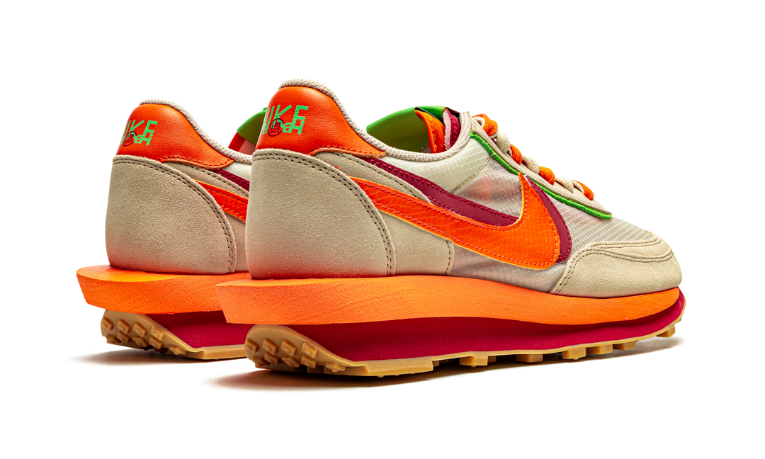 NIKE LDWAFFLE X CLOT X SACAI NET ORANGE BLAZE