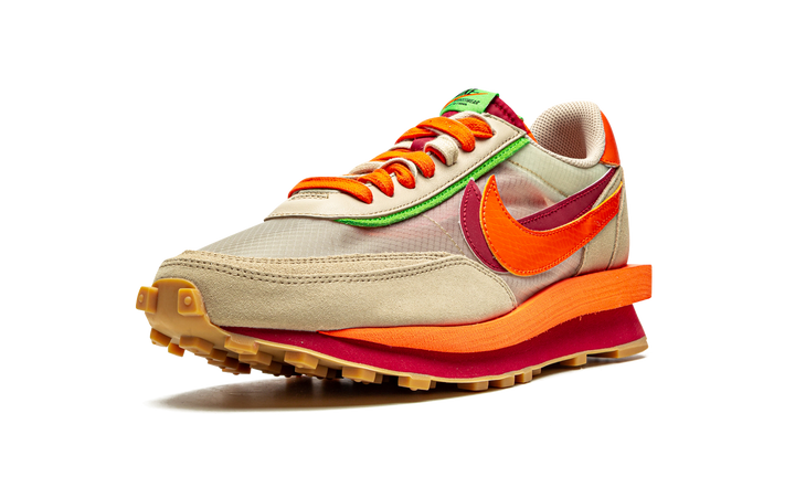 NIKE LDWAFFLE X CLOT X SACAI NET ORANGE BLAZE