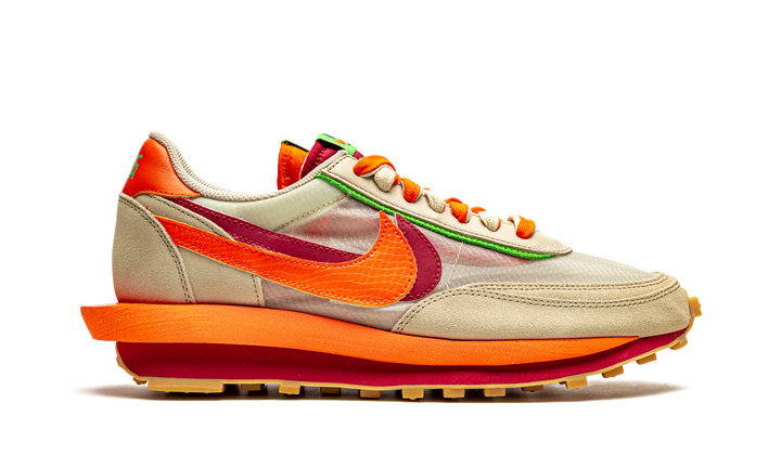 NIKE LDWAFFLE X CLOT X SACAI NET ORANGE BLAZE