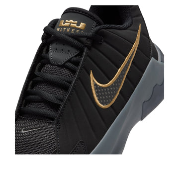 NIKE LEBRON WITNESS 9 BLACK IRON GREY GOLD GS — Stock