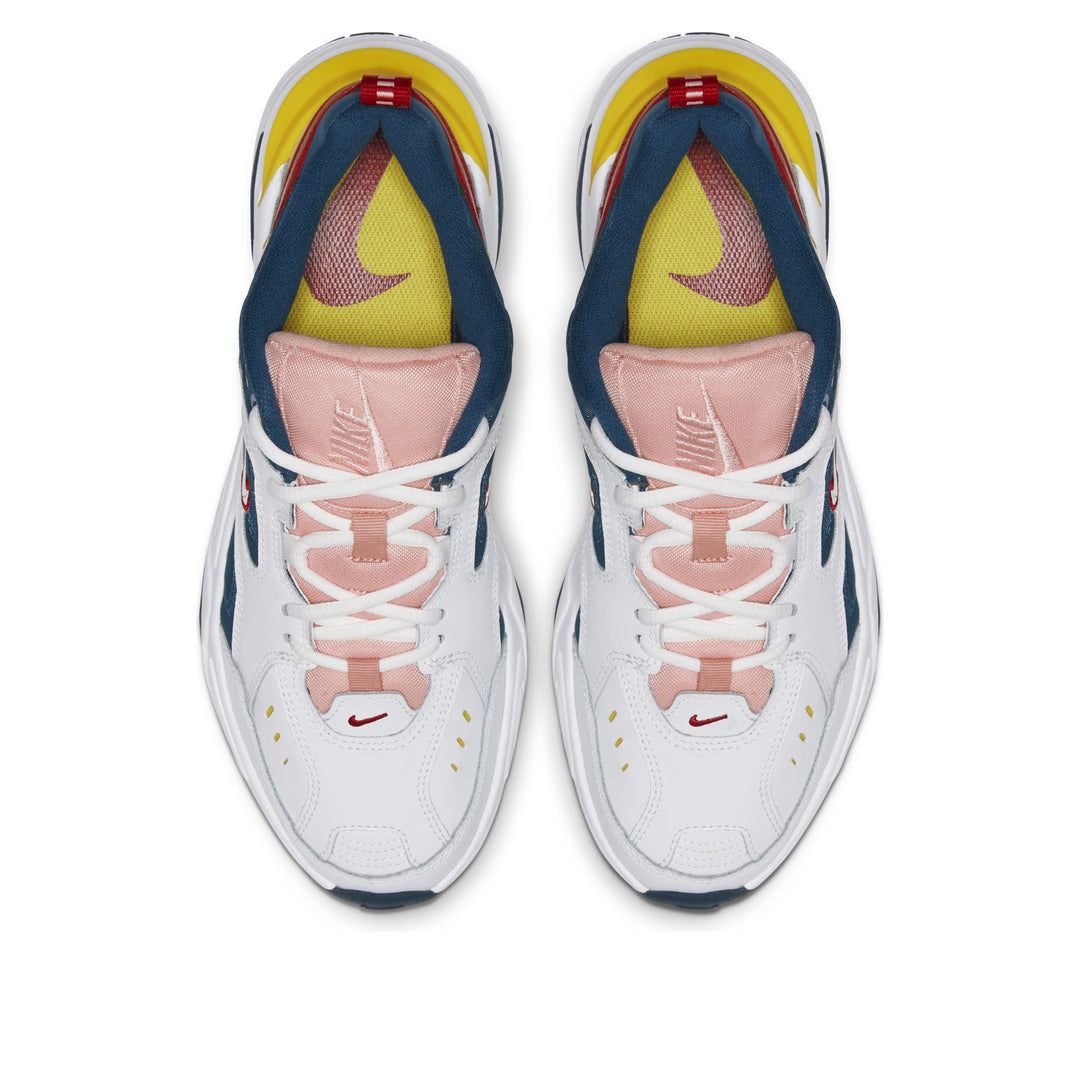 NIKE M2K TEKNO BLUE FORCE SUMMIT WHITE CHROME YELLOW WOMENS