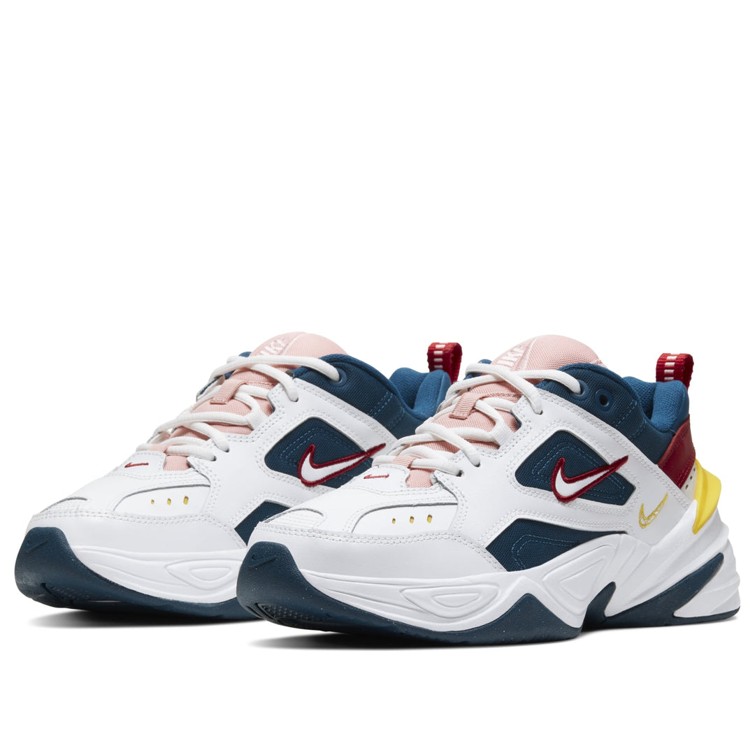 NIKE M2K TEKNO BLUE FORCE SUMMIT WHITE CHROME YELLOW WOMENS