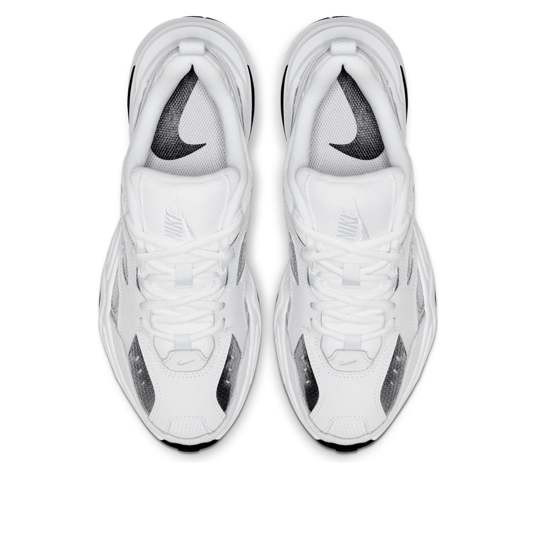 NIKE M2K TEKNO WHITE METALLIC SILVER BLACK (WOMEN&