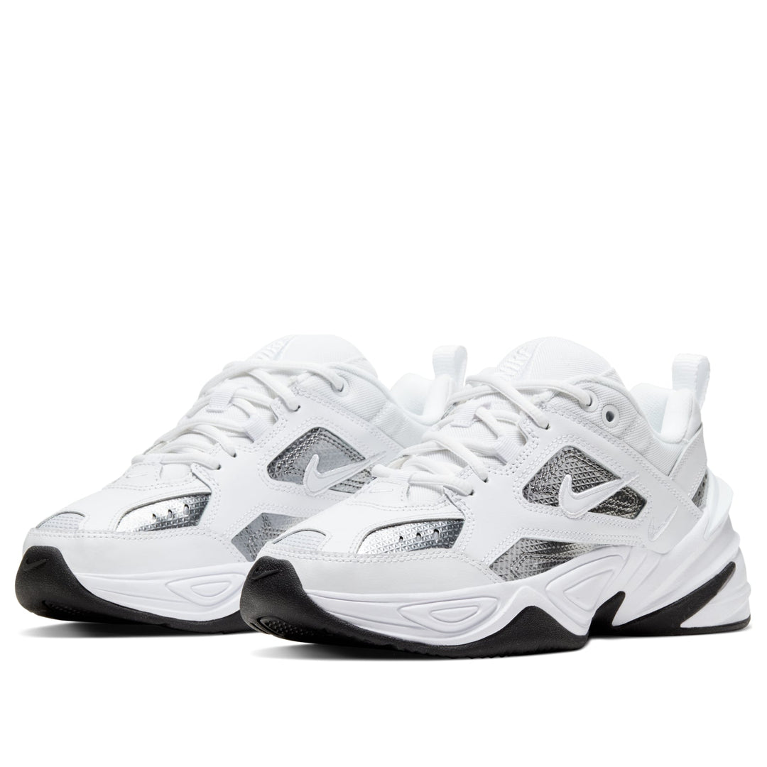 NIKE M2K TEKNO WHITE METALLIC SILVER BLACK (WOMEN&