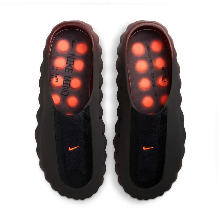 NIKE MIND 001 FLYKNIT SLIDE BRONZE ECLIPSE TOTAL ORANGE