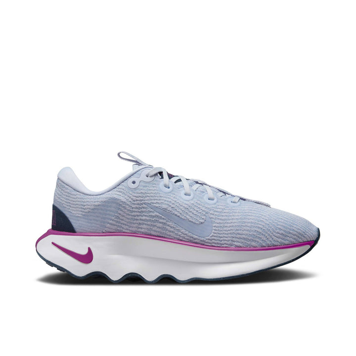 NIKE MOTIVA FOOTBALL GREY HOT FUCHSIA ARMORY NAVY WOMENS