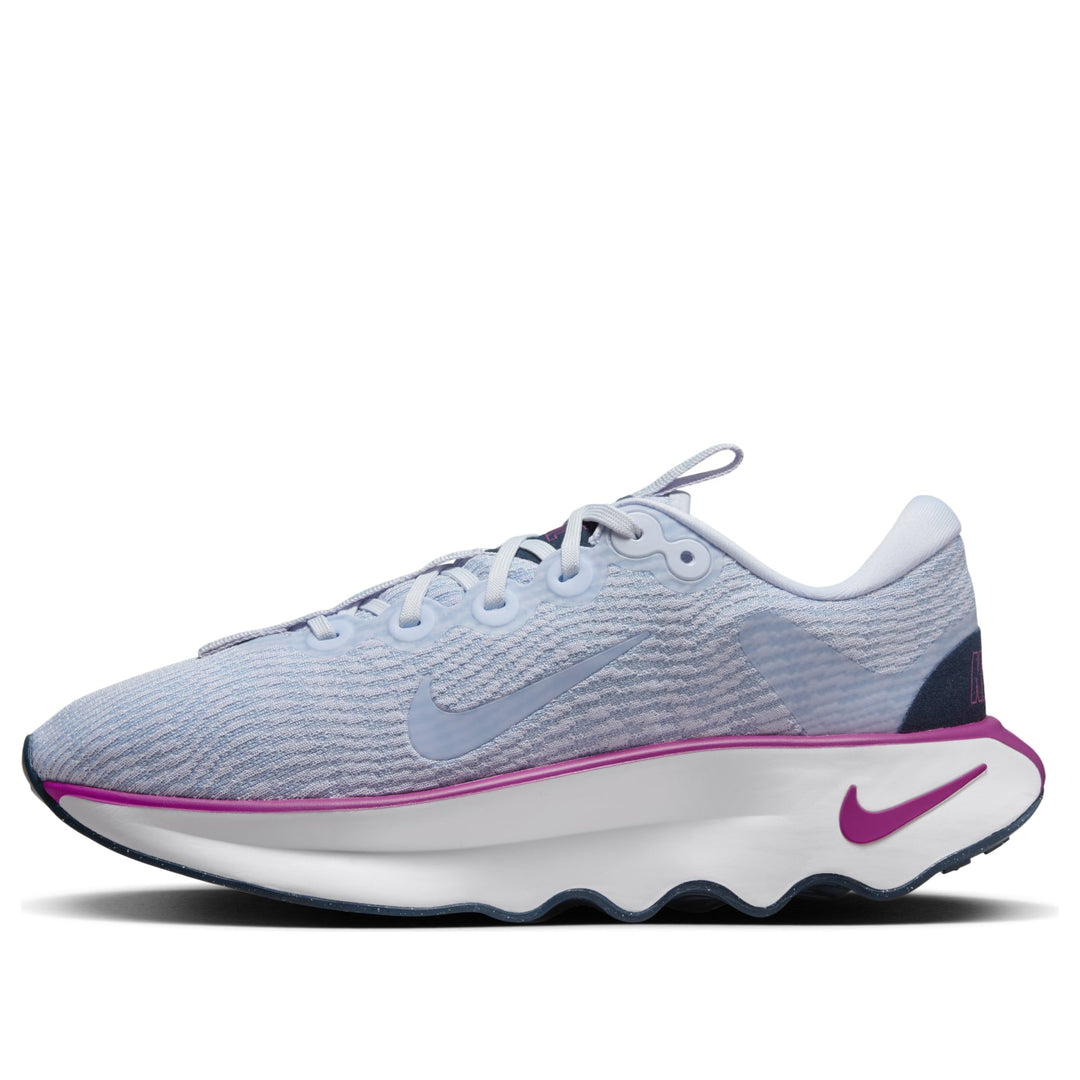 NIKE MOTIVA FOOTBALL GREY HOT FUCHSIA ARMORY NAVY WOMENS