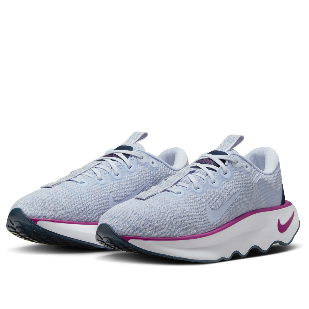 NIKE MOTIVA FOOTBALL GREY HOT FUCHSIA ARMORY NAVY WOMENS