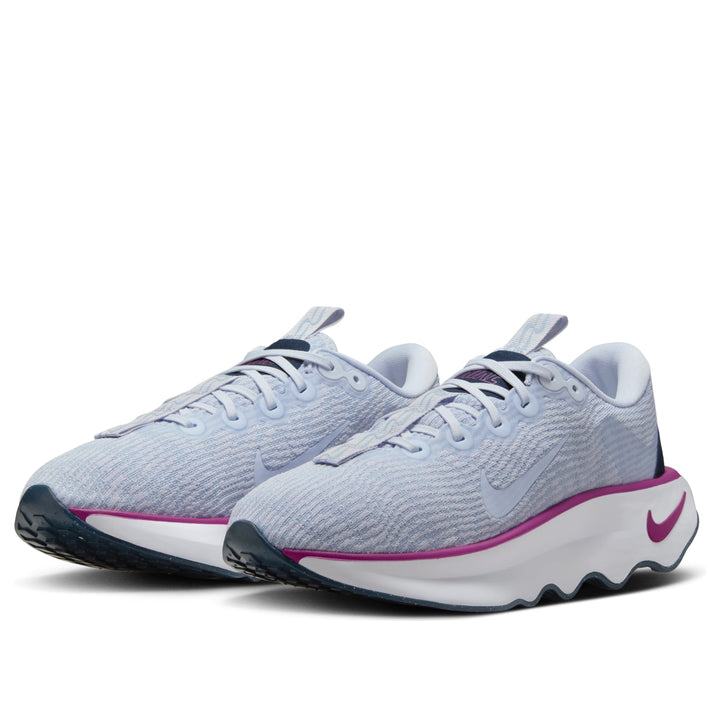 NIKE MOTIVA FOOTBALL GREY HOT FUCHSIA ARMORY NAVY WOMENS