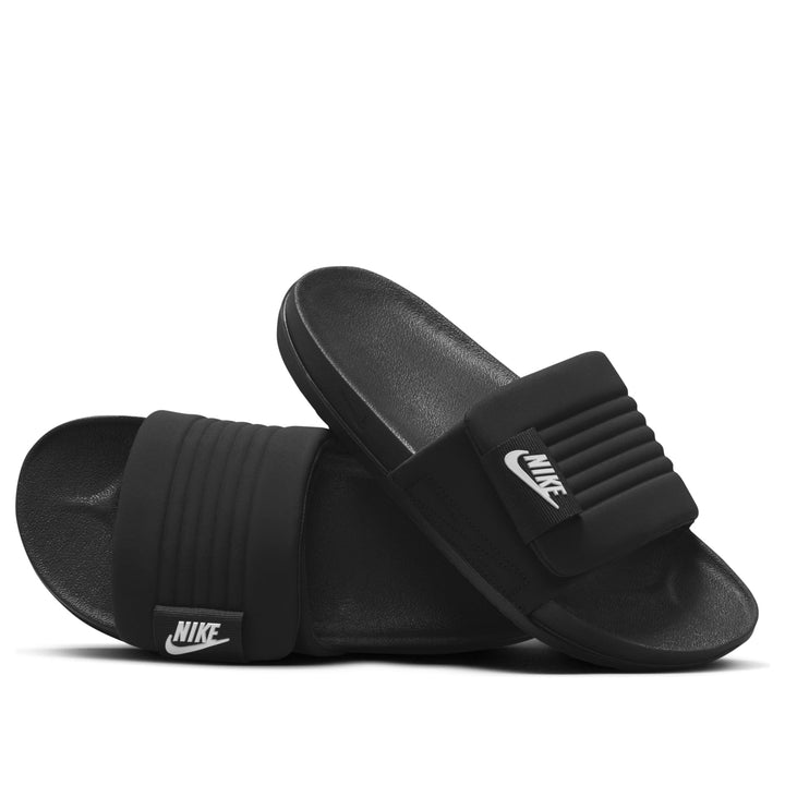 NIKE OFFCOURT ADJUST SLIDE BLACK WHITE