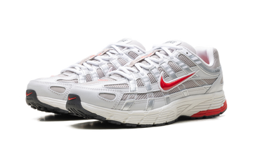 NIKE P-6000 COLLEGE GREY FIRE RED
