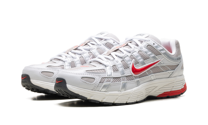 NIKE P-6000 COLLEGE GREY FIRE RED